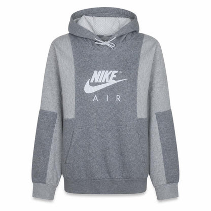 Nike Air Women's Grey Pullover Hoodie M Cotton Blend