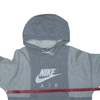 Nike Air Women's Grey Pullover Hoodie M Cotton Blend