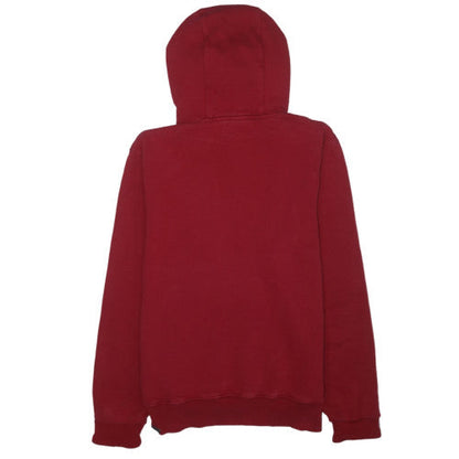 The North Face Mens Red Pullover Hoodie Size S Fleece Lined