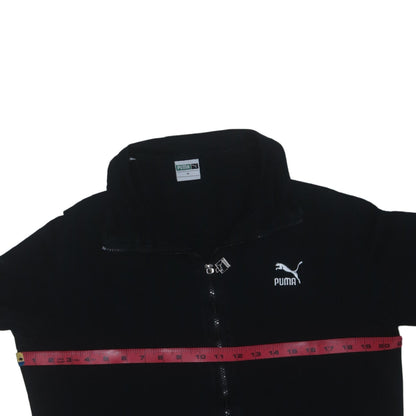 Puma Men's Black XL Track Jacket with Contrast Sleeves