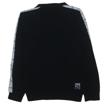 Puma Men's Black XL Track Jacket with Contrast Sleeves