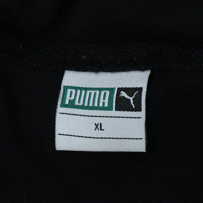 Puma Men's Black XL Track Jacket with Contrast Sleeves