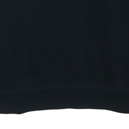 Nike Womens Black Blue Logo Pullover Sweatshirt Size L Cotton Blend