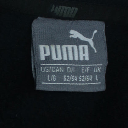 Puma Men's Black Logo Crew Neck Sweatshirt L Regular Fit