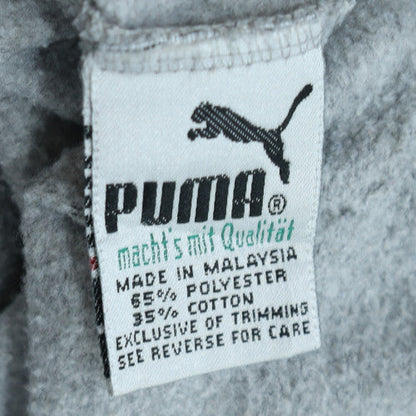 Puma Womens Grey Pullover Hoodie L Cotton Blend Casual Sweatshirt