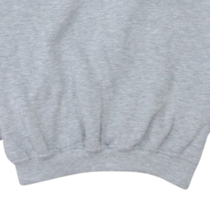 Puma Womens Grey Pullover Hoodie L Cotton Blend Casual Sweatshirt