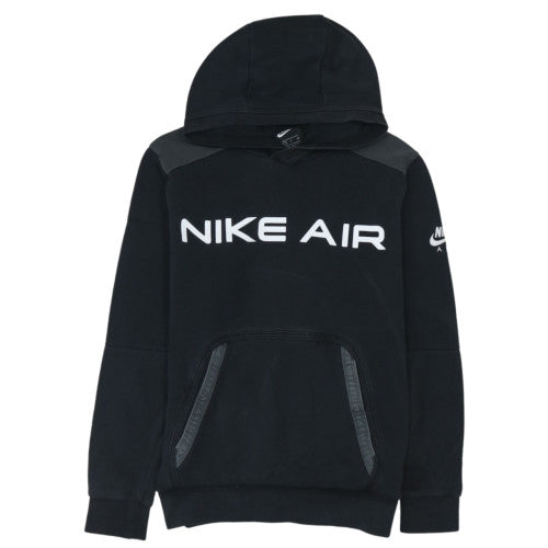 Nike Air Men's Black Pullover Hoodie Small Logo Fleece Sweatshirt