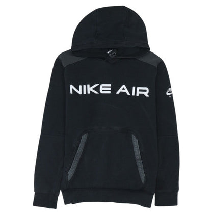 Nike Air Men's Black Pullover Hoodie Small Logo Fleece Sweatshirt