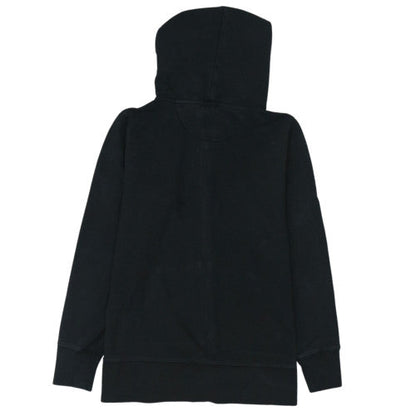 Gap Women Black M Full Zip Hoodie Cotton Blend Zip Pockets Casual