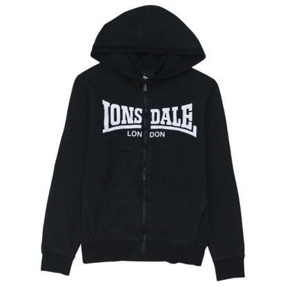 Lonsdale London Womens Black Size 14 Full Zip Hoodie Sweatshirt
