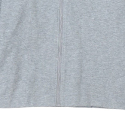 Nike Womens Grey Full Zip Hoodie Medium Cotton Blend Activewear