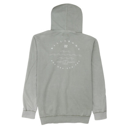 Billabong Men's Grey Pullover Hoodie L Cotton Blend Casual Style
