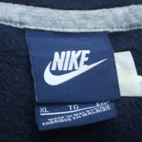 Nike Men's Blue Full Zip Hoodie XL Fleece Hooded Sweatshirt