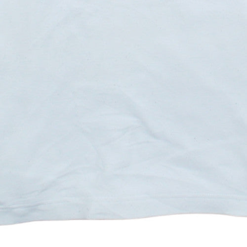 Adidas Boys XS White Retro V-Neck Sports T-Shirt