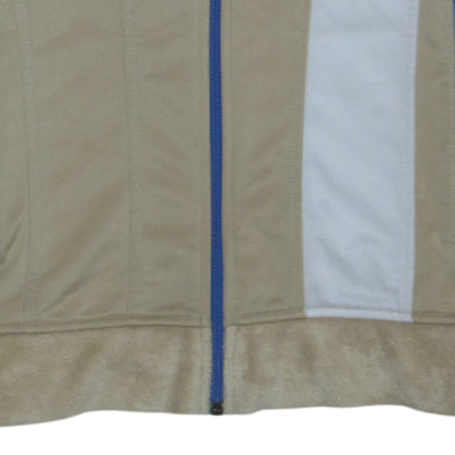 Nike Women's Beige Track Jacket L Full Zip Colourblock Sportswear