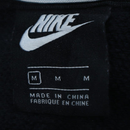 Nike Women's Black Full Zip Hoodie Medium Cotton Blend