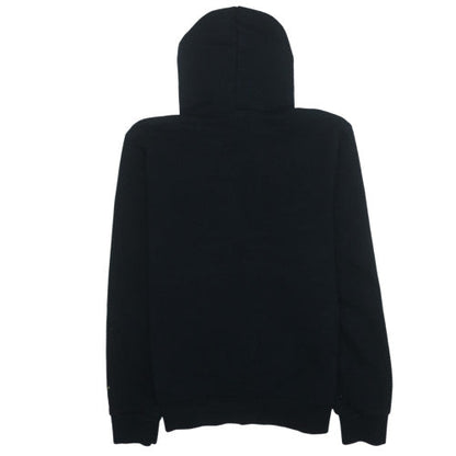 Puma Men's Black Pullover Hoodie M Gold Logo Fleece Sweatshirt