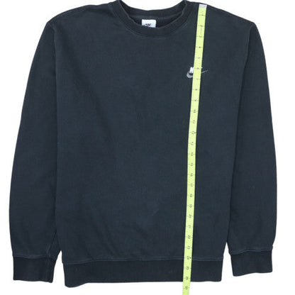 Nike Men's Black Crew Neck Pullover Sweatshirt M Regular Fit
