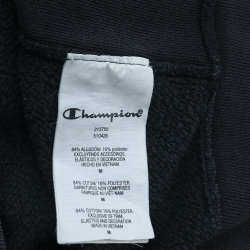 Champion Men's Black Medium Reverse Weave Pullover Sweatshirt