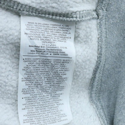 Nike Men's Grey Full Zip Hoodie M Regular Fit Fleece Sweatshirt