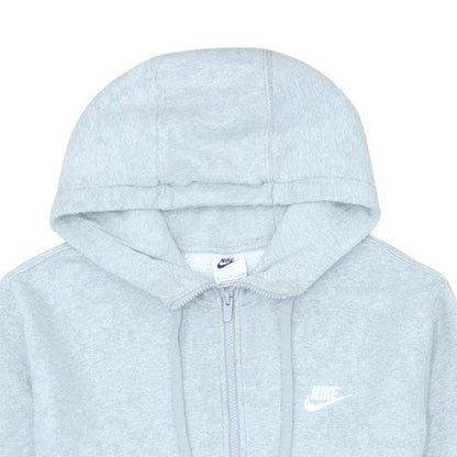 Nike Men's Grey Full Zip Hoodie M Regular Fit Fleece Sweatshirt