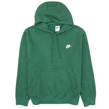 Nike Men's Green Pullover Hoodie L Fleece Regular Fit Sportswear