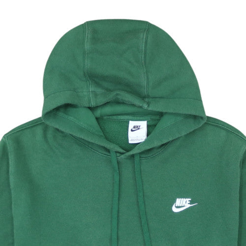 Nike Men's Green Pullover Hoodie L Fleece Regular Fit Sportswear