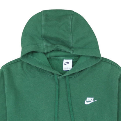 Nike Men's Green Pullover Hoodie L Fleece Regular Fit Sportswear