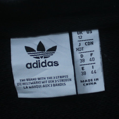 Adidas Women Black Size 12 Crew Neck Pullover Sweatshirt