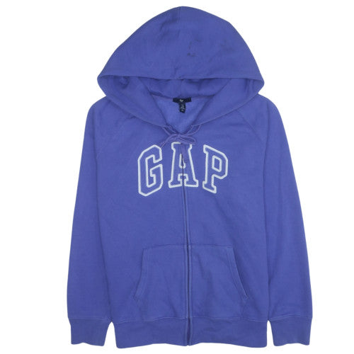 GAP Women’s Blue Full Zip Hoodie XL Cotton Blend Classic Casual