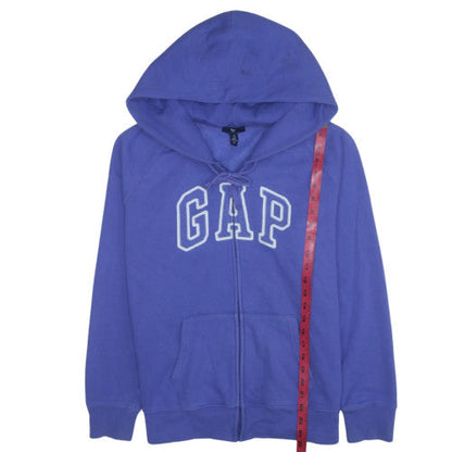 GAP Women’s Blue Full Zip Hoodie XL Cotton Blend Classic Casual