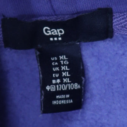 GAP Women’s Blue Full Zip Hoodie XL Cotton Blend Classic Casual