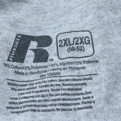 Russell Men’s Grey Oklahoma University 2XL Crew Neck T-Shirt