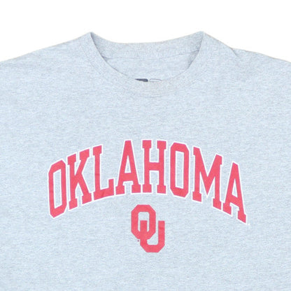 Russell Men’s Grey Oklahoma University 2XL Crew Neck T-Shirt