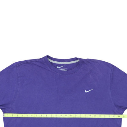 Nike Men's Purple 2XL Classic Crew Neck Embroidered T-Shirt