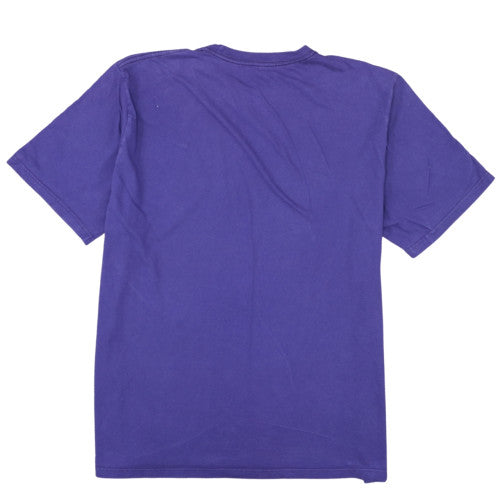 Nike Men's Purple 2XL Classic Crew Neck Embroidered T-Shirt