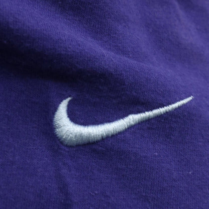 Nike Men's Purple 2XL Classic Crew Neck Embroidered T-Shirt