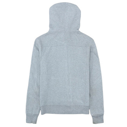Calvin Klein Jeans Women Grey Full Zip Hoodie L Cotton Logo Casual