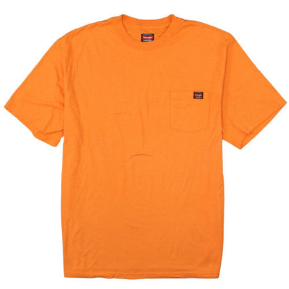 Wrangler Men's Orange 3XLT Short Sleeve Crew Neck Pocket T-Shirt