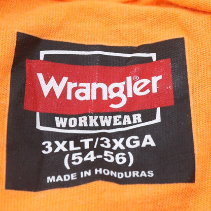 Wrangler Men's Orange 3XLT Short Sleeve Crew Neck Pocket T-Shirt