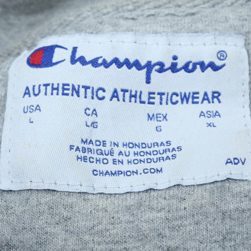 Champion Men's Blue Full Zip Fleece Hoodie Size L