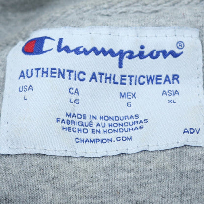 Champion Men's Blue Full Zip Fleece Hoodie Size L