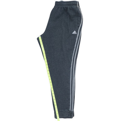 Adidas Men's Black 2XL Fleece Jogger Sweatpants with Logo