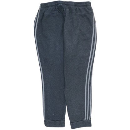Adidas Men's Black 2XL Fleece Jogger Sweatpants with Logo