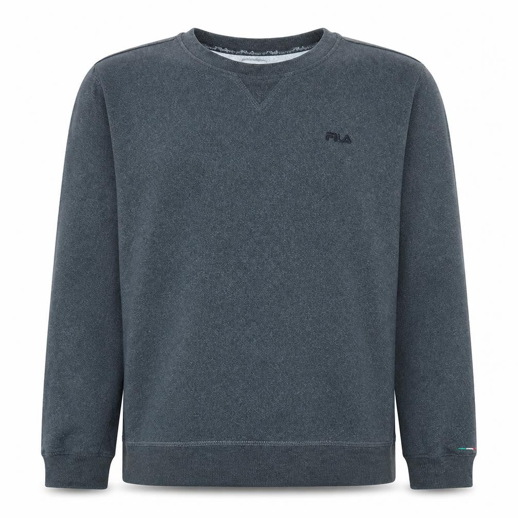 Fila Mens Grey Crew Neck Pullover Sweatshirt Size L