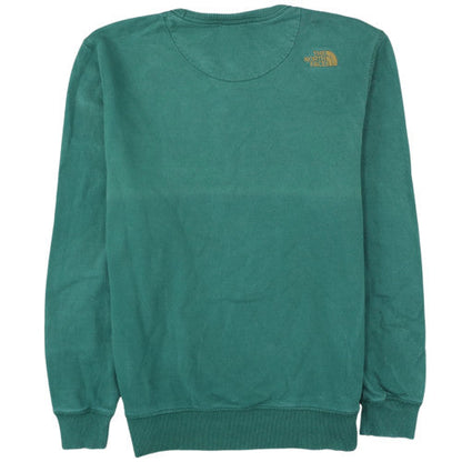 The North Face Men's Green XL Crew Neck Cotton Sweatshirt