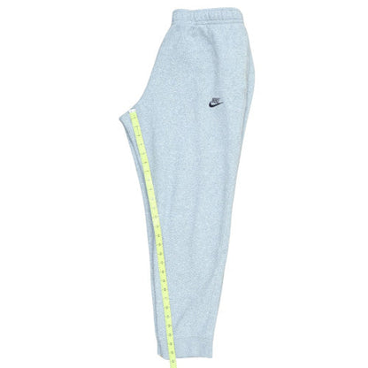 Nike Men's Grey L Sweatpants Regular Fit Fleece Joggers