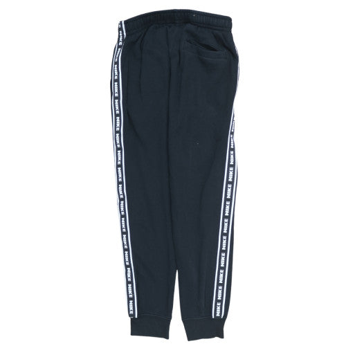 Nike Men's Black Jogger Trousers Small Fleece Elastic Waist