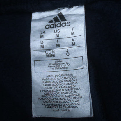 Adidas Men Blue Jogger Trousers M Regular Fit Elastic Waist