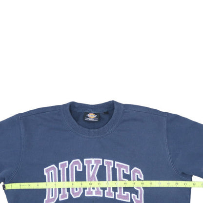 Dickies Men's Blue Small Pullover Sweatshirt Crew Neck Logo